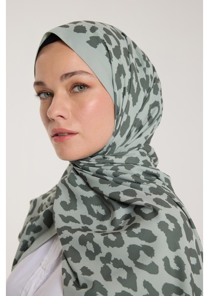 Pure Tone Şal - Leopar Desen - Çağla - Koyu Çağla fırsatları