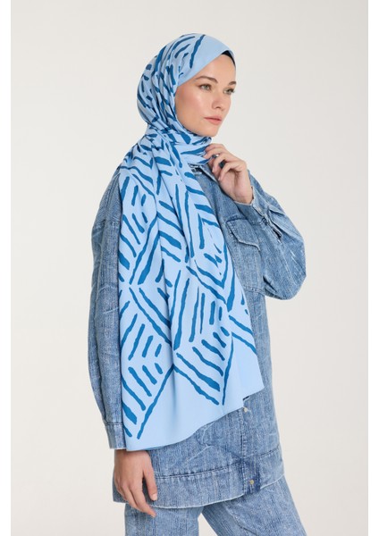 Pure Tone Şal - V Desen - Bebe Mavisi - Mavi fiyatları