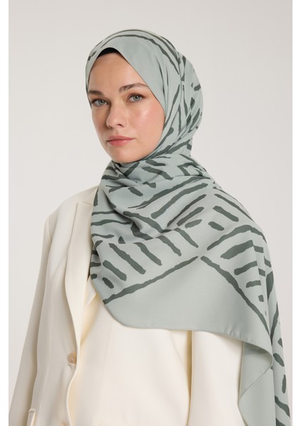 Pure Tone Şal - V Desen - Çağla - Koyu Çağla