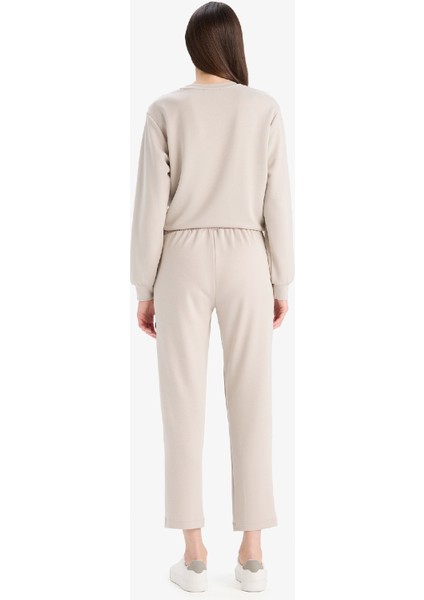 Regular Fit Esnek Belli Cepli Basic Düz Pantolon E1954AX25SP