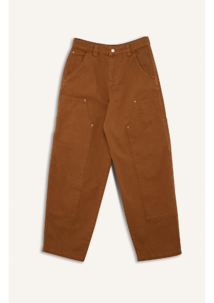 Coool Baggy Fit Gabardin Pantolon Cepli Normal Bel E4028AX25SP