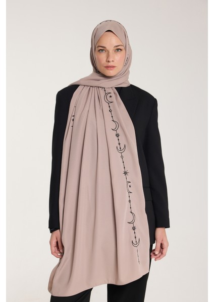 Nakış Şal - Hilal Dokuma - Vizon - Siyah fiyatları