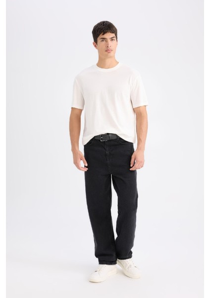 %100 Pamuk New Regular Fit Bisiklet Yaka Basic Düz Kısa Kollu Tişört V7699AZ25SP