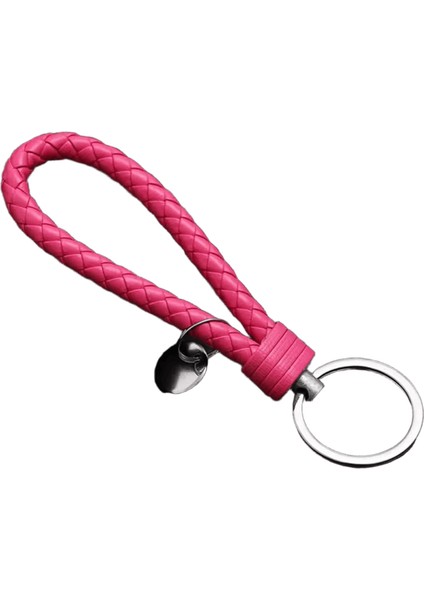 Pu Deri Örgülü Dokuma Halat Bileklik Anahtarlık Askı Erkekler Dıy Anahtar Zincirleri Çanta Araba Anahtarlık Takı Aksesuarları (Yurt Dışından)