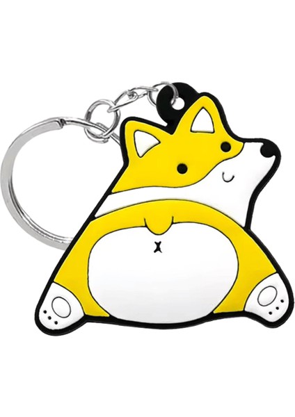 1/11 Adet Komik Hayvanlar Anahtarlık Kızın Ruddy Ördek Pandalar Corgi Anahtarlık Kötü Tavşan Kedi Anahtarlık Sırt Çantaları Kadınlar Çocuklar Parçaları (Yurt Dışından)