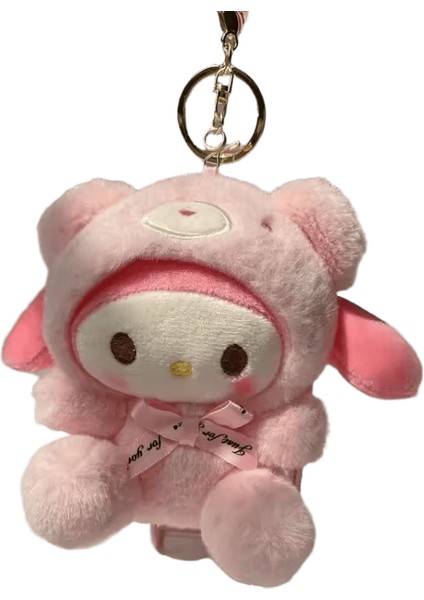 12CM Sevimli Sanrio Peluş Anahtarlık Çocuklar Hello Kitty Kolye Kuromi Karikatür Anahtarlık Sırt Çantası Dekorasyon Kız Oyuncak Hediyeler (Yurt Dışından)