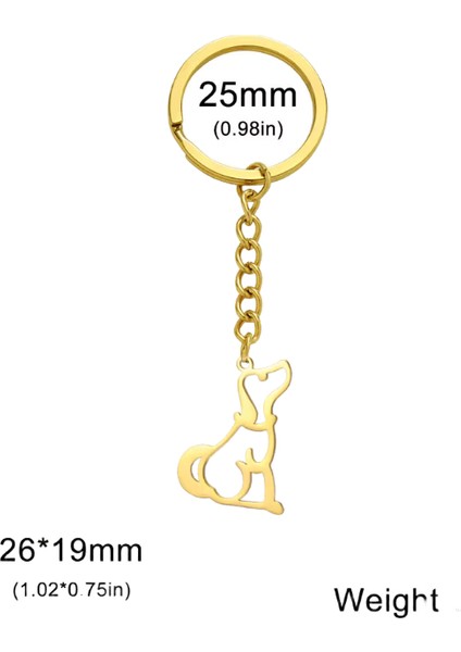 Benim Şeklim Sevimli Köpek Samoye Anahtarlık Kadınlar Erkekler Dachshund Köpek Yavrusu Hayvan Severler Araba Sırt Çantası Anahtarlık Moda Takı Hediyeler (Yurt Dışından)