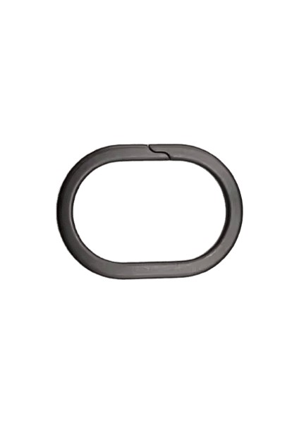 Titanyum Anahtarlık Gerçek Süper Hafif Titanyum Tc4 Anahtarlık Oval Anahtarlık Toka Adam Araba Anahtarlık Yaratıcılık Hediye Renk: Siyah / Boyut: 33MMX23MM (Yurt Dışından)