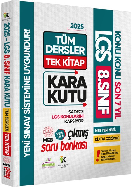 2025 Lgs 8.sınıf Meb Çıkmış Soru Bankası Konu Konu Tüm Dersler Tek Kitap Son 7 Yıl Video/pdf Çözümlü