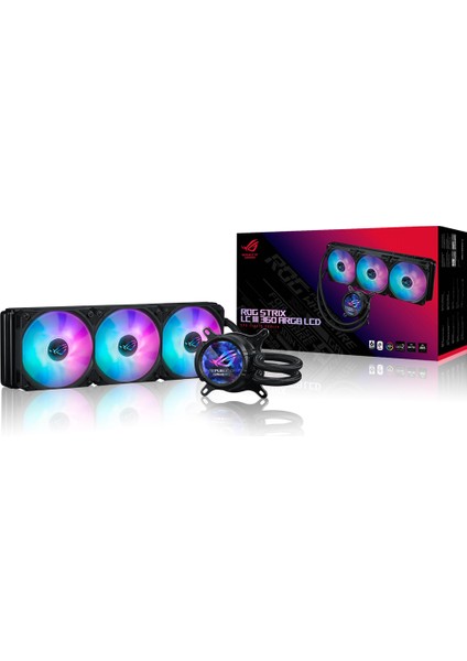 Rog Strıx Lc Iıı 360 Argb LCD Cpu Sıvı Soğutucu, 2.1" IPS Lcd, Asetek'in Yeni Gen7 V2 Pompası ve Premıum Rog Argb Fanlar