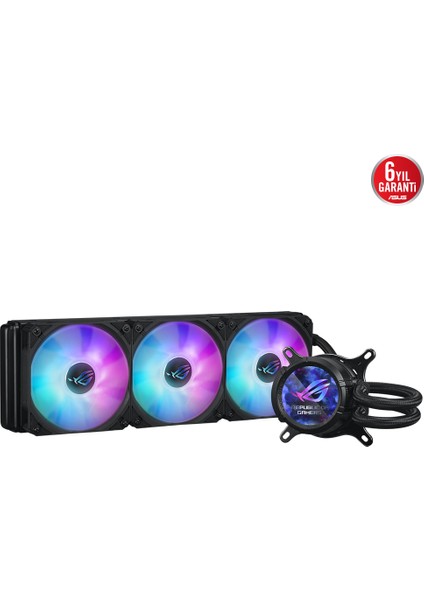 Rog Strıx Lc Iıı 360 Argb LCD Cpu Sıvı Soğutucu, 2.1" IPS Lcd, Asetek'in Yeni Gen7 V2 Pompası ve Premıum Rog Argb Fanlar