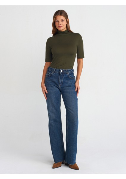 31417 Balıkçı Yaka Top-Açık Haki modelleri