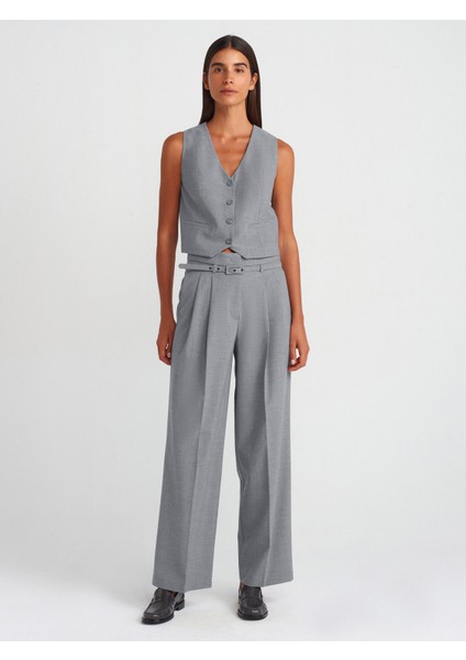 60562 Kısa Özel Dikim Yelek-Açık Gri modelleri