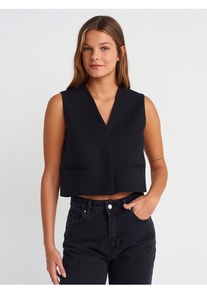 60563 Gizli Patlı Yelek-Siyah