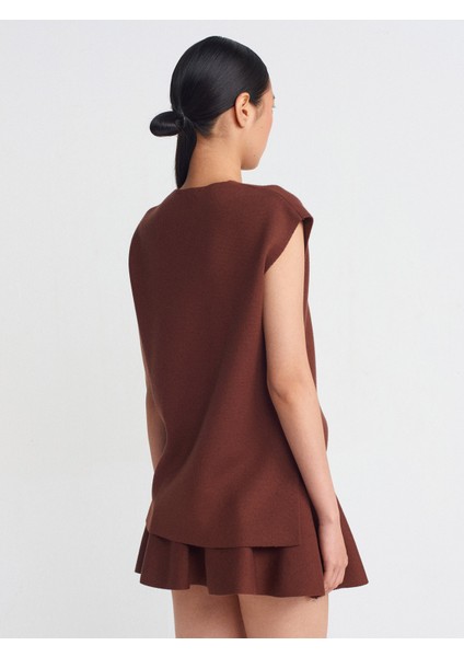 10694 V Yaka Yumuşak Dokulu Triko Süveter-Siyah fiyatları