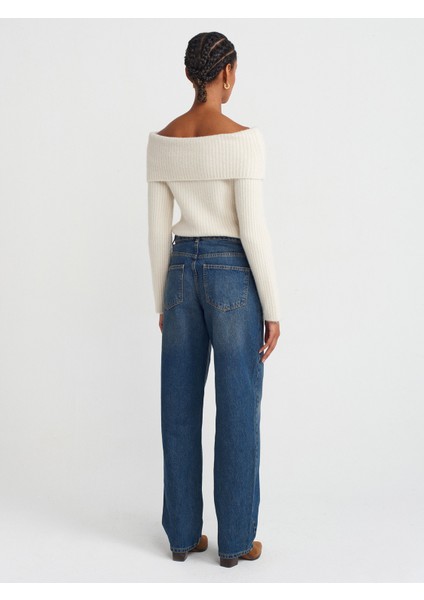 71761 Kemeri Apoletli Balon Denim Pantolon-Tint fiyatları