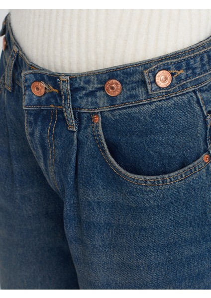 71761 Kemeri Apoletli Balon Denim Pantolon-Tint fırsatları