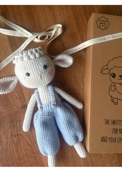 Kuzu Ilk Uyku Arkadaşım Mavi 30 Cm-Bebek Hediyesi Amigurumi Oyuncak fiyatları