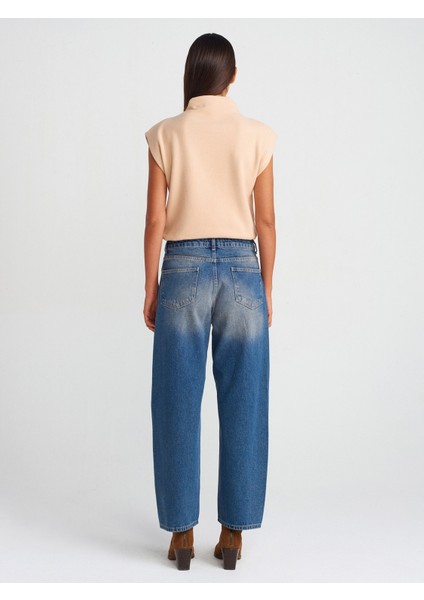 71729 Dikişi Dönük Denim Balon Pantolon-Tint fiyatları