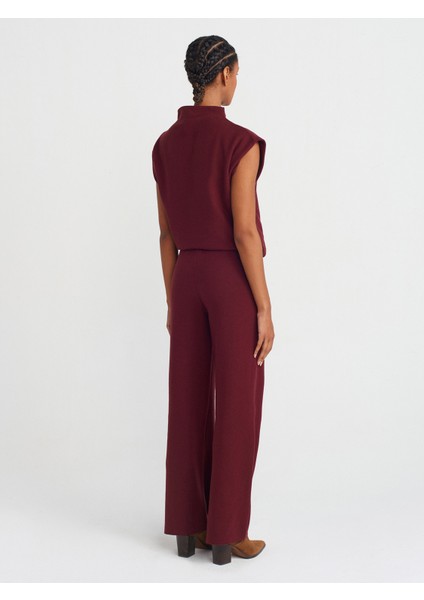 71819 Yüksek Bel Pantolon-Bordo fiyatları