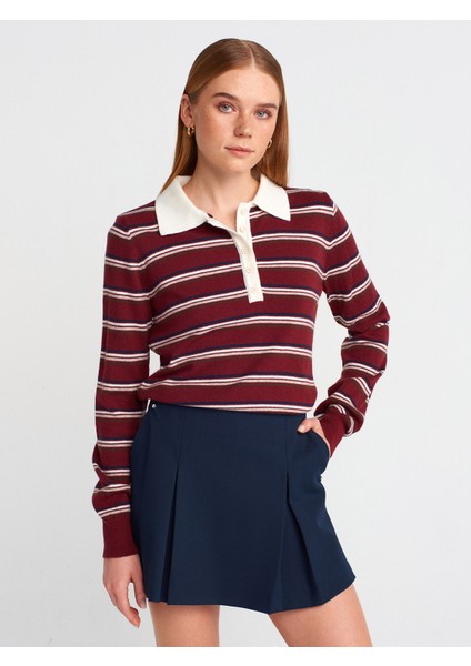 81057 Kalın Pilili Şort Etek-Lacivert modelleri