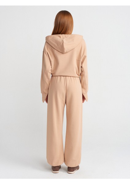 70458 Basic Jogger Pantalon-Açık Bej