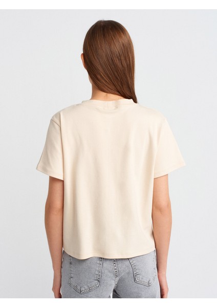 30584 Bisiklet Yaka Pamuklu T-Shirt-Bebe Mavi fiyatları