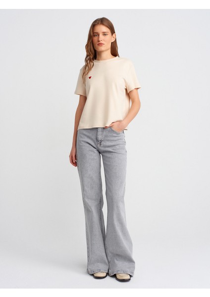 30584 Bisiklet Yaka Pamuklu T-Shirt-Bebe Mavi modelleri