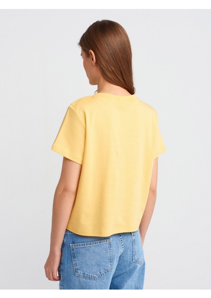 30584 Bisiklet Yaka Pamuklu T-Shirt-Bebe Mavi fiyatları