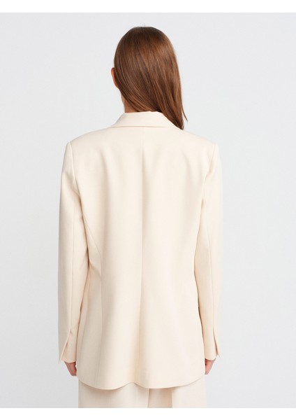 60762 Vücuda Oturan Blazer-Ekru fiyatları