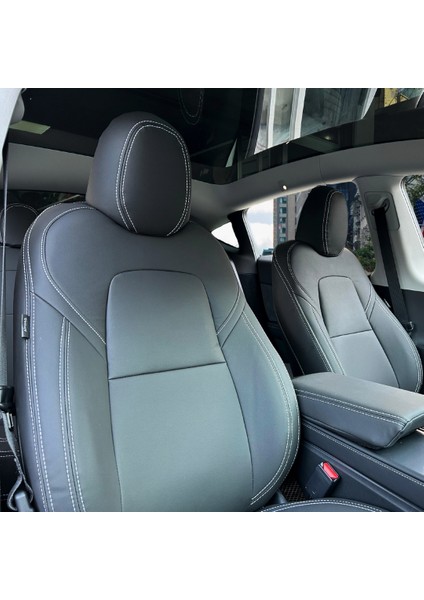 Tesla Model Y Araca Özel Oto Koltuk Kılıfı - Deri fiyatları