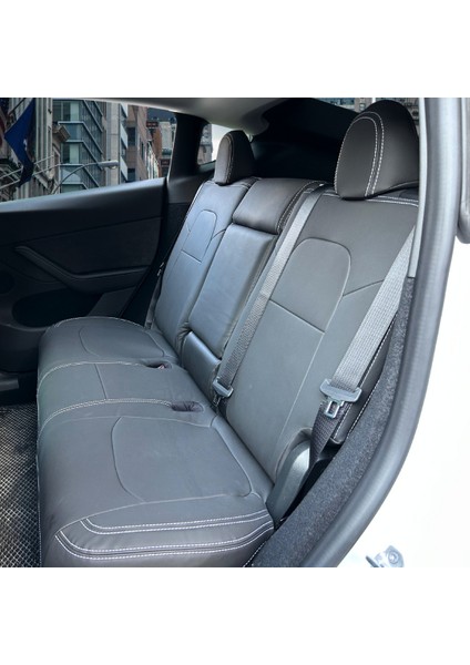 Tesla Model Y Araca Özel Oto Koltuk Kılıfı - Deri fırsatları