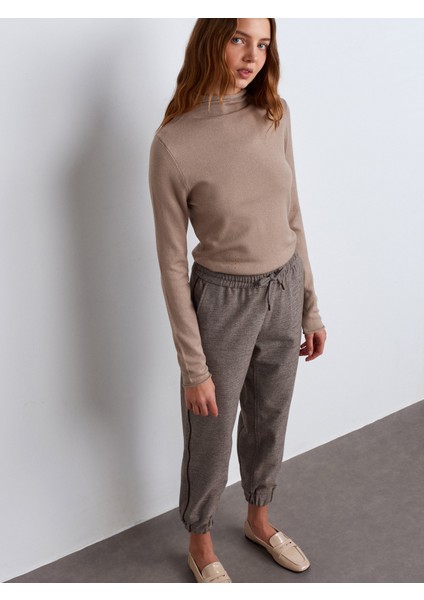 71608 Manşetli Jogger Pantolon-Antrasit modelleri