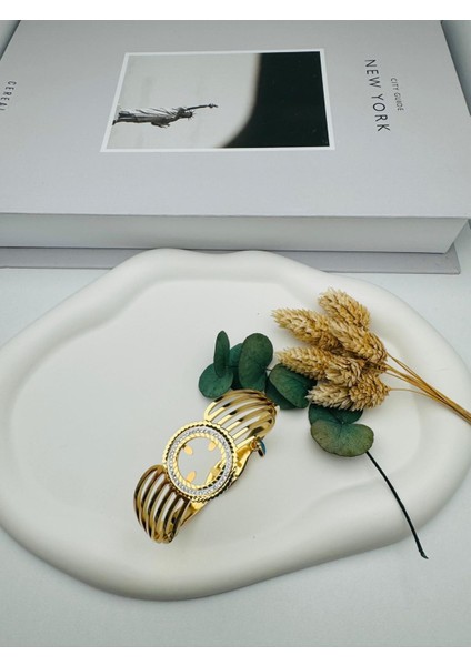 Çeyrek Takmalı Çelik Kelepçe (GOLD)1944