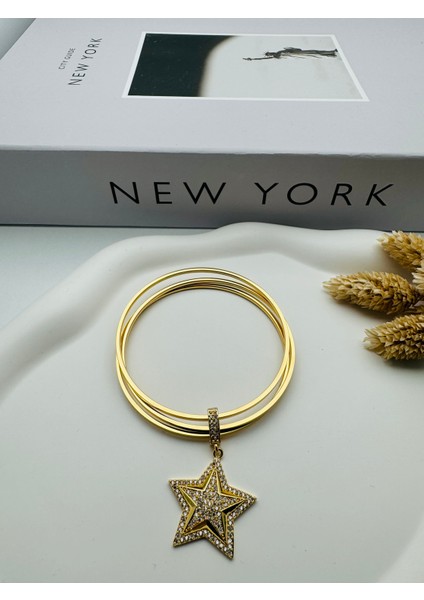 Charmlı Ajda Bilezik (Gold) 6.0mm 22060