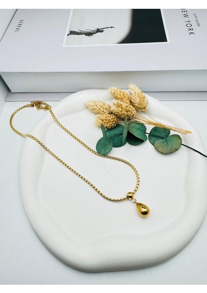 Çelik Kolye (Gold) 0106295