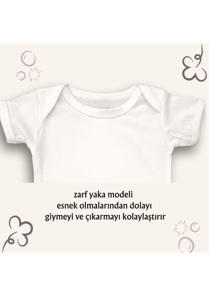 Minik Timsah Baskılı, Çıtçıtlı, Zarf Yakalı, Body - Zıbın. 0-3 Ay, 3-6 Ay, 6-9 Ay, 9-12 Ay