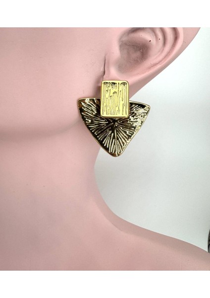 Çelik Küpe (Gold) KP339