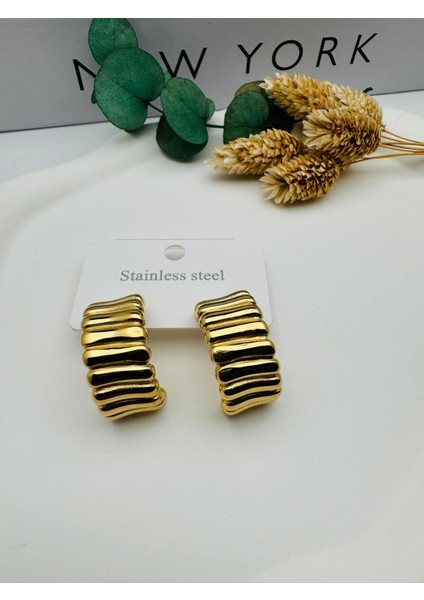 Favori Model Çelik Küpe (Gold) KP479 fiyatları