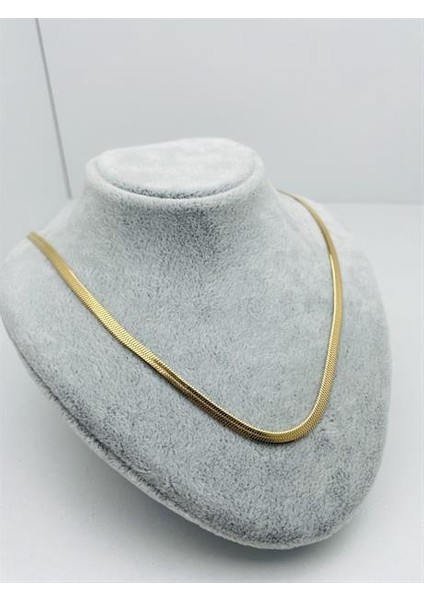 4mm 60 cm Italyan Çelik Kolye (Gold) 0106152