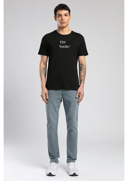 Desav Erkek O Yaka T-Shirt Siyah