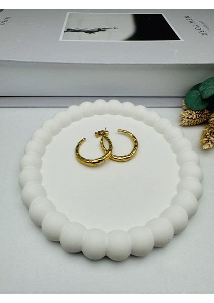 Halka Çelik Küpe KP397(Gold)