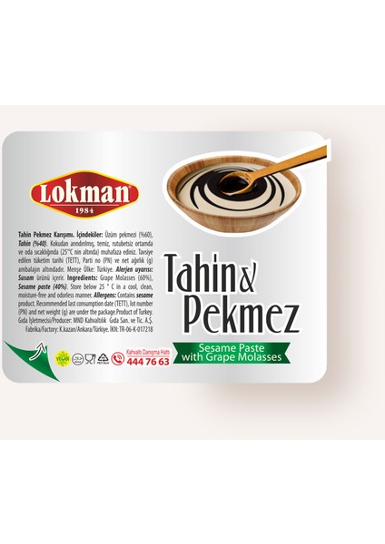 Tahin-Pekmez Karışımı 20 gr x 100 Adet