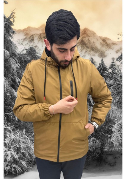 Erkek Taba Içi Kürklü Su ve Rüzgar Geçirmez Kapüşonlu Kışlık Mont & Kaban & Parka ML-FMM-100 modelleri