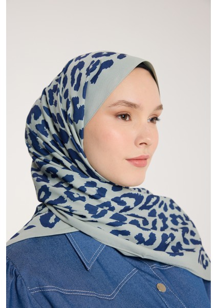 Pure Tone Şal - Leopar Desen - Çağla - Laci