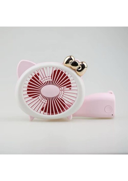 Mini El Fanı Şarjlı Taşınabilir Katlanır Ledli Serinletici Vantilatör Pervane