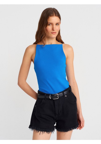 21020 Halter Yaka Top-Koyu Kahve fırsatları
