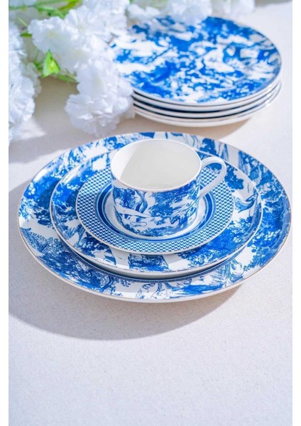 Destinee 6 Kişilik 19 Parça Porselen Pasta-Ikram Seti NCY-07080