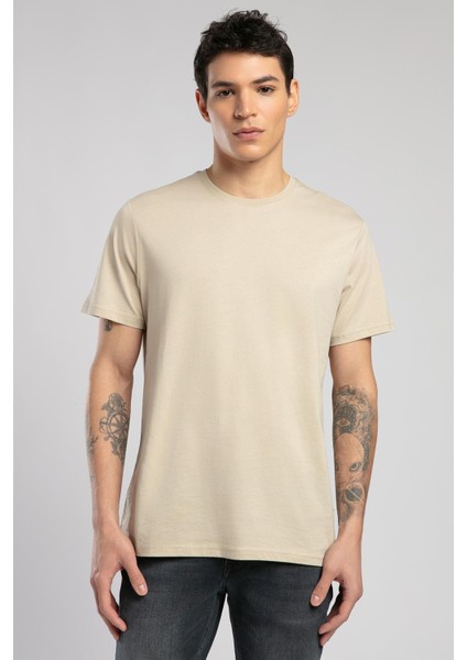 Baselo Erkek O Yaka T-Shirt Bej fiyatları