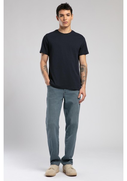 Baselo Erkek O Yaka T-Shirt Lacivert